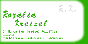 rozalia kreisel business card